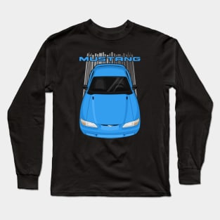 Mustang GT 1994 to 1998 SN95 - Bright atlantic blue Long Sleeve T-Shirt